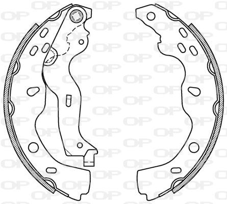 OPEN PARTS Bremžu loku komplekts BSA2126.00